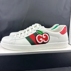 Gucci Ace Sneaker with GG Apple Patch and Signature Web