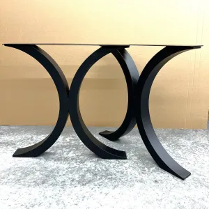 H28" x W28" Stylish Curvy X Dining Table Legs - Pair