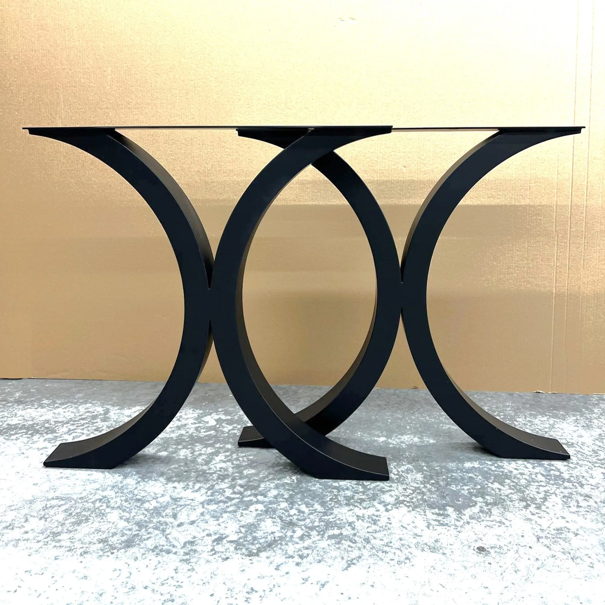 H28" x W28" Stylish Curvy X Dining Table Legs - Pair