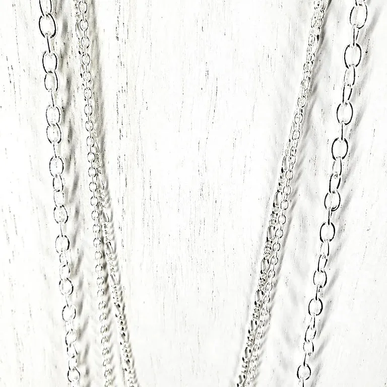 Handmade Boho Elegant All Occasion Three-Layer Necklace – Versatile Silver-Colored Layers