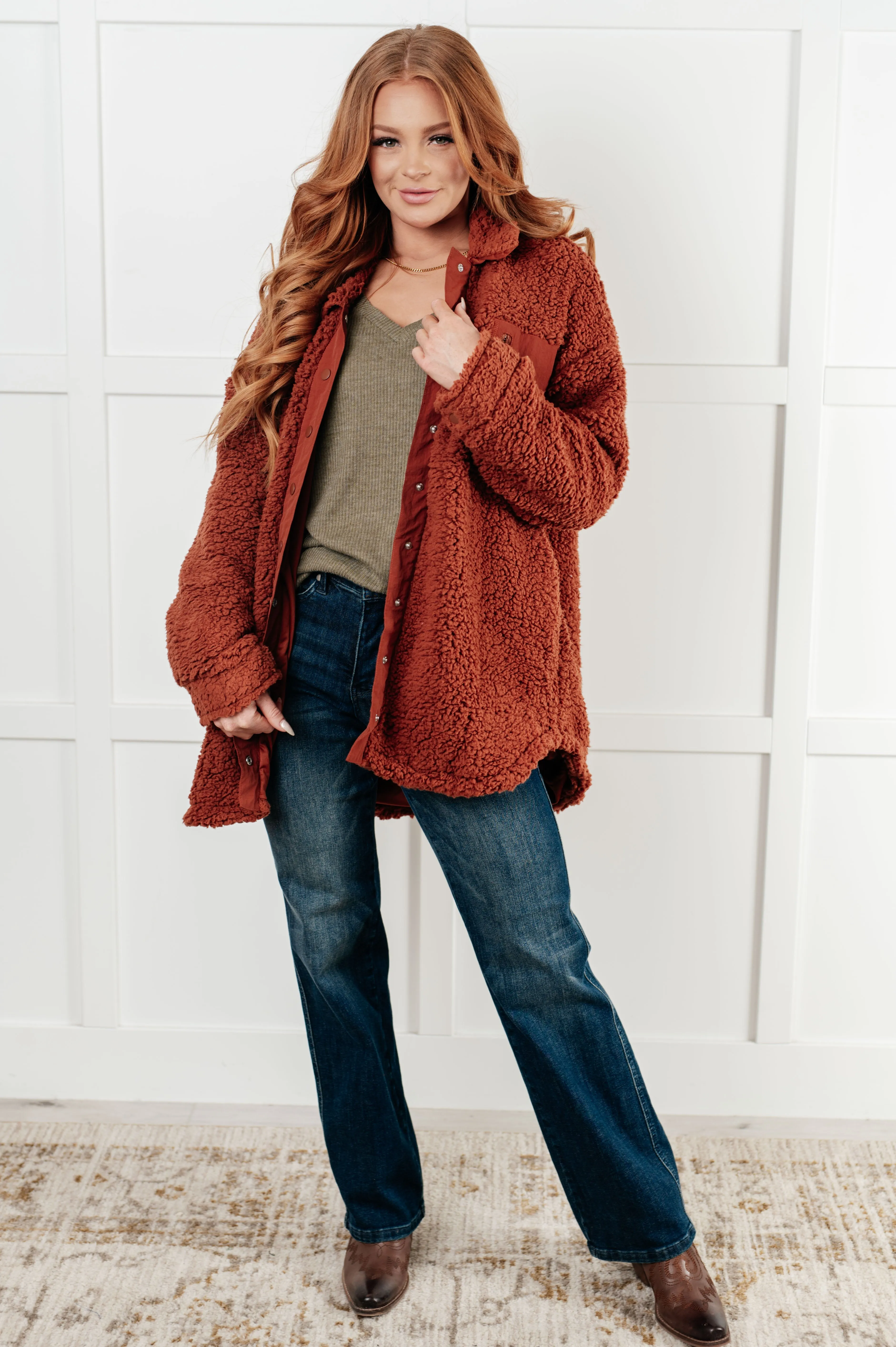 Hazel Blues® |  Growing Up Great Sherpa Jacket