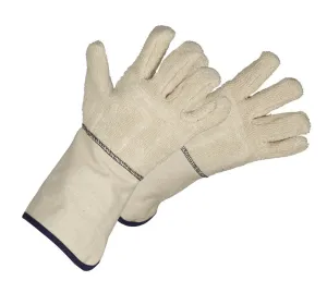 Heat Resistant Gauntlet Terrycloth Gloves