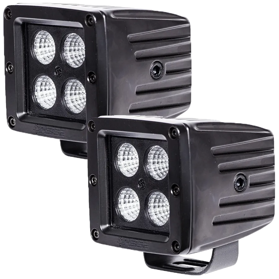 Heise 3" 4 LED Cube Flood Light (Blackout Series 2 Light Kit)