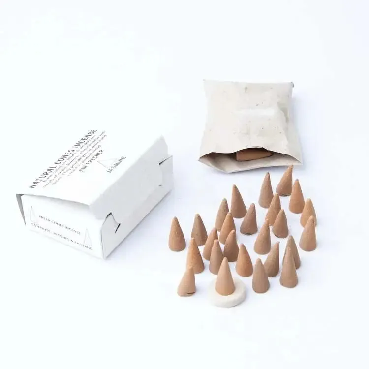 Jasmine Scent Cone Incense: Strong Pleasure Durable Flower Scent Flammable