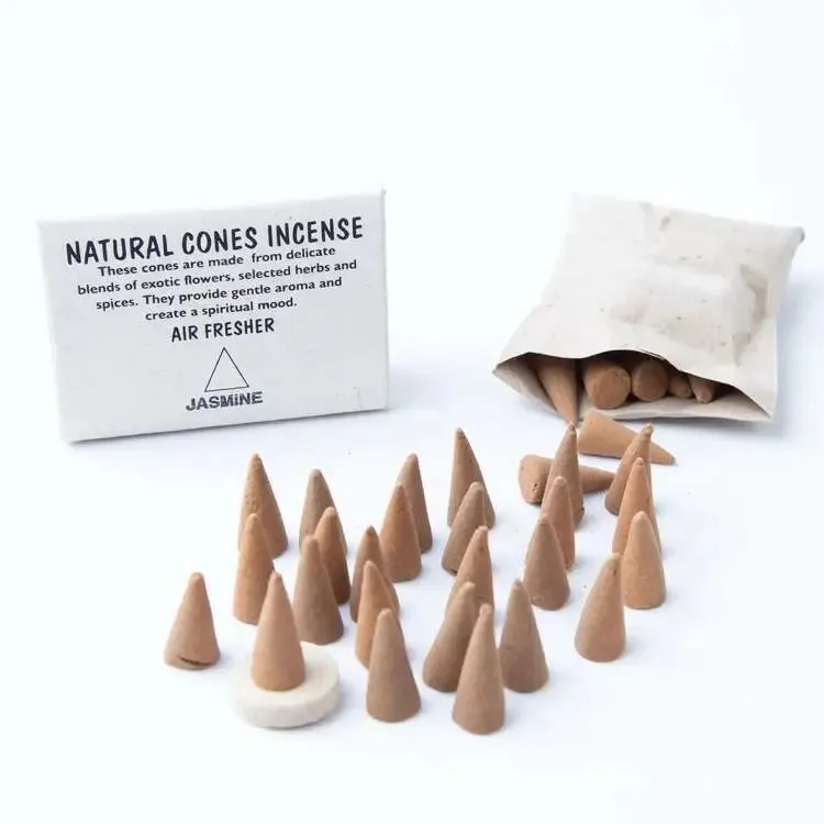 Jasmine Scent Cone Incense: Strong Pleasure Durable Flower Scent Flammable