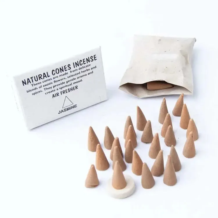Jasmine Scent Cone Incense: Strong Pleasure Durable Flower Scent Flammable