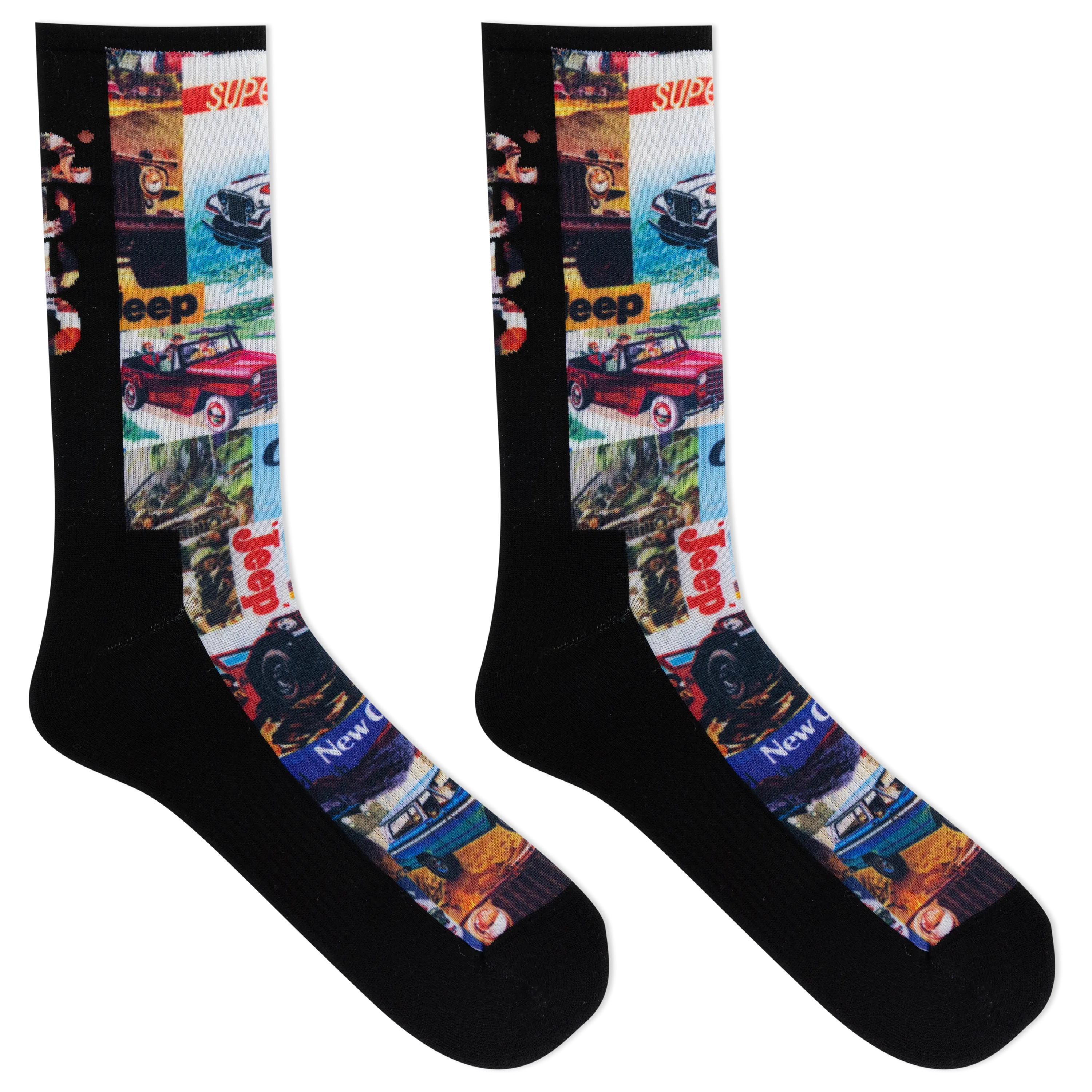 Jeep® Women's Vintage Ads Crew Socks - Lightweight, Cushioned Comfort