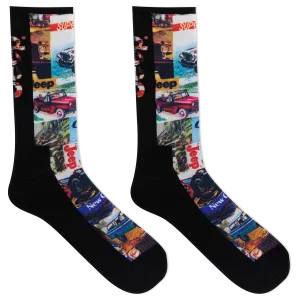 Jeep® Women's Vintage Ads Crew Socks - Lightweight, Cushioned Comfort