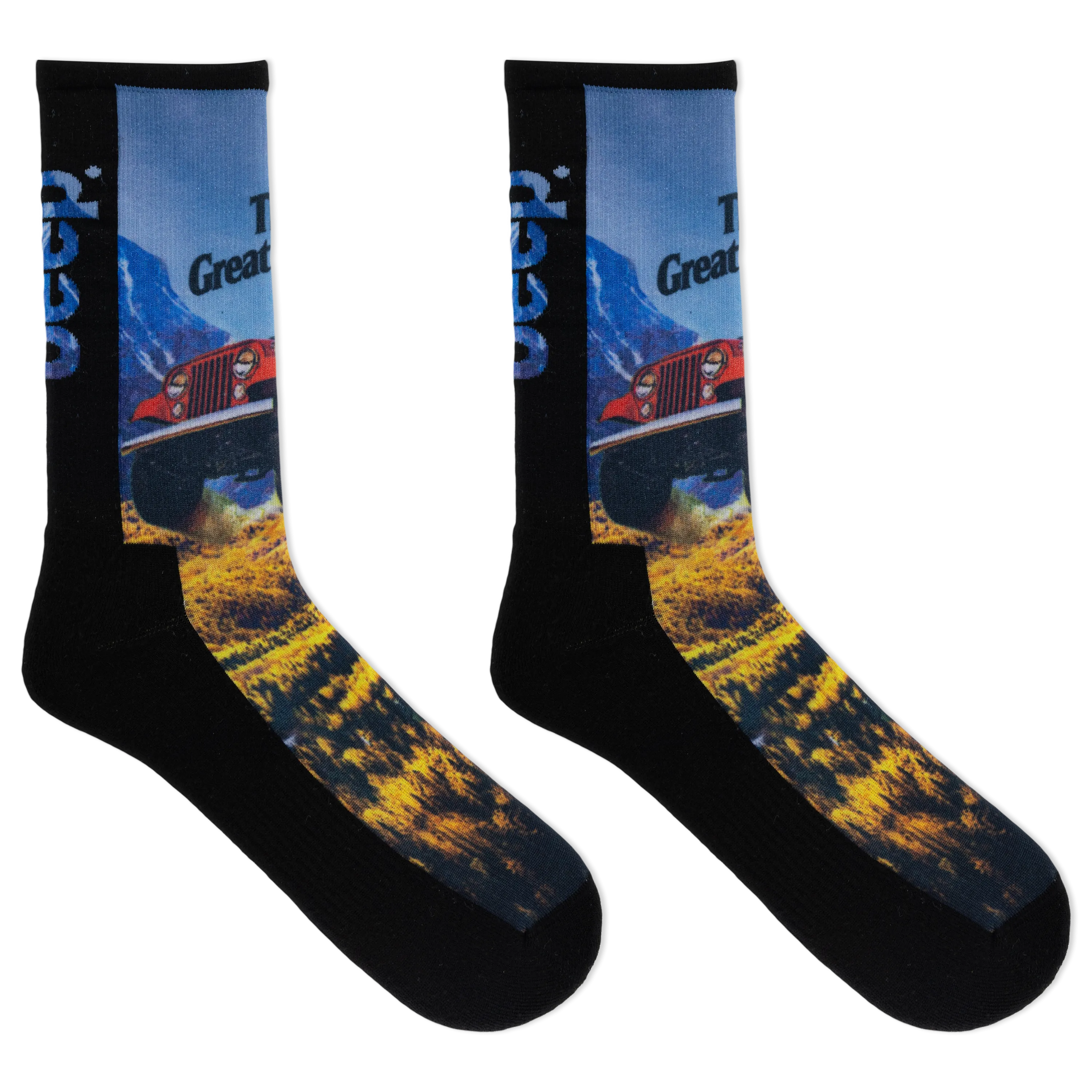 Jeep® Women's Vintage Ads Crew Socks - Lightweight, Cushioned Comfort