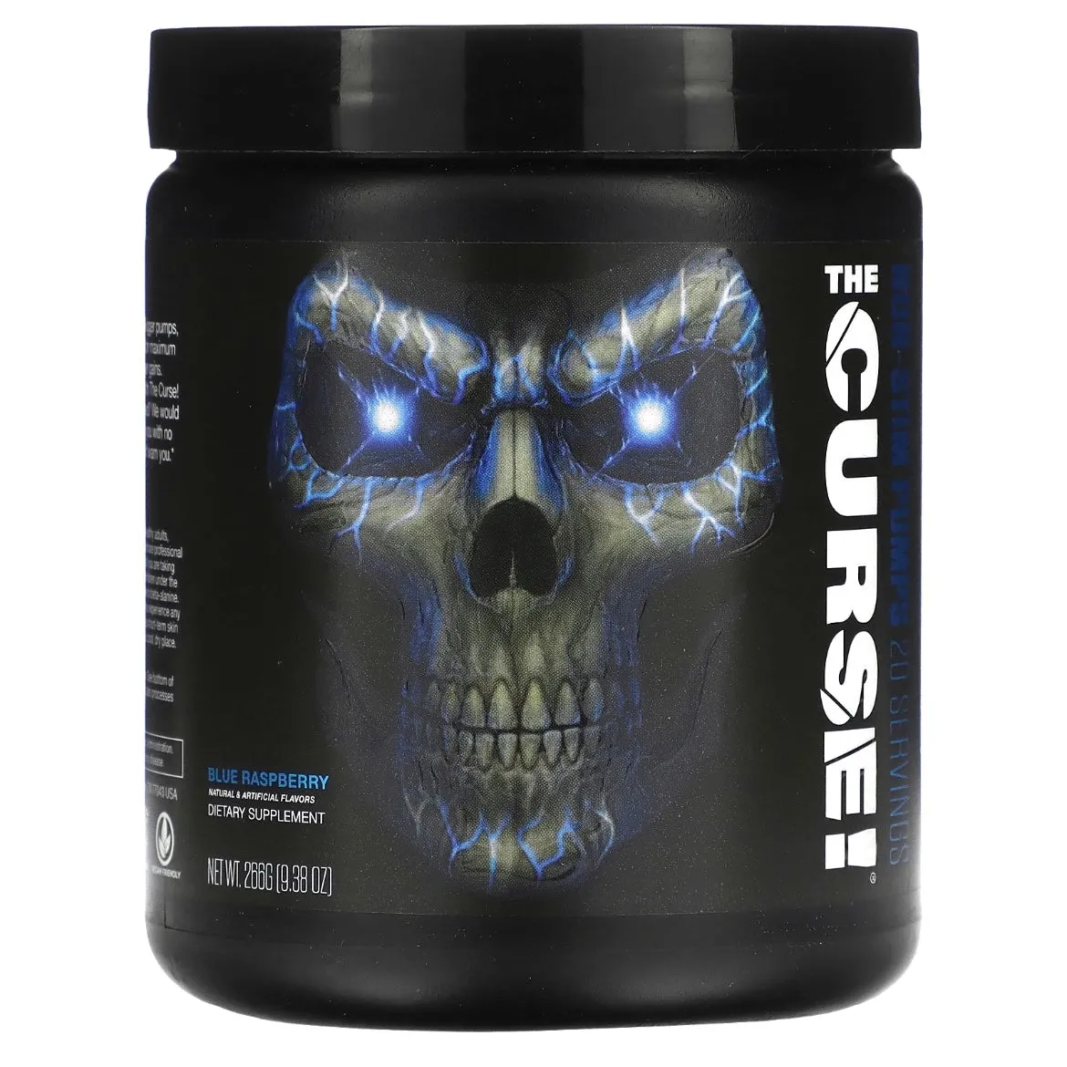JNX Sports The Curse Non-Stim Pumps Blue Raspberry 9.38 oz (266 g) Exp Oct 2025