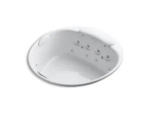 KOHLER K-1394-H2 RiverBath 66" drop-in heated whirlpool bath with chromatherapy