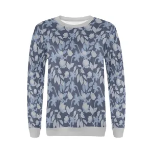 Lacey Blue Grey Crewneck Top