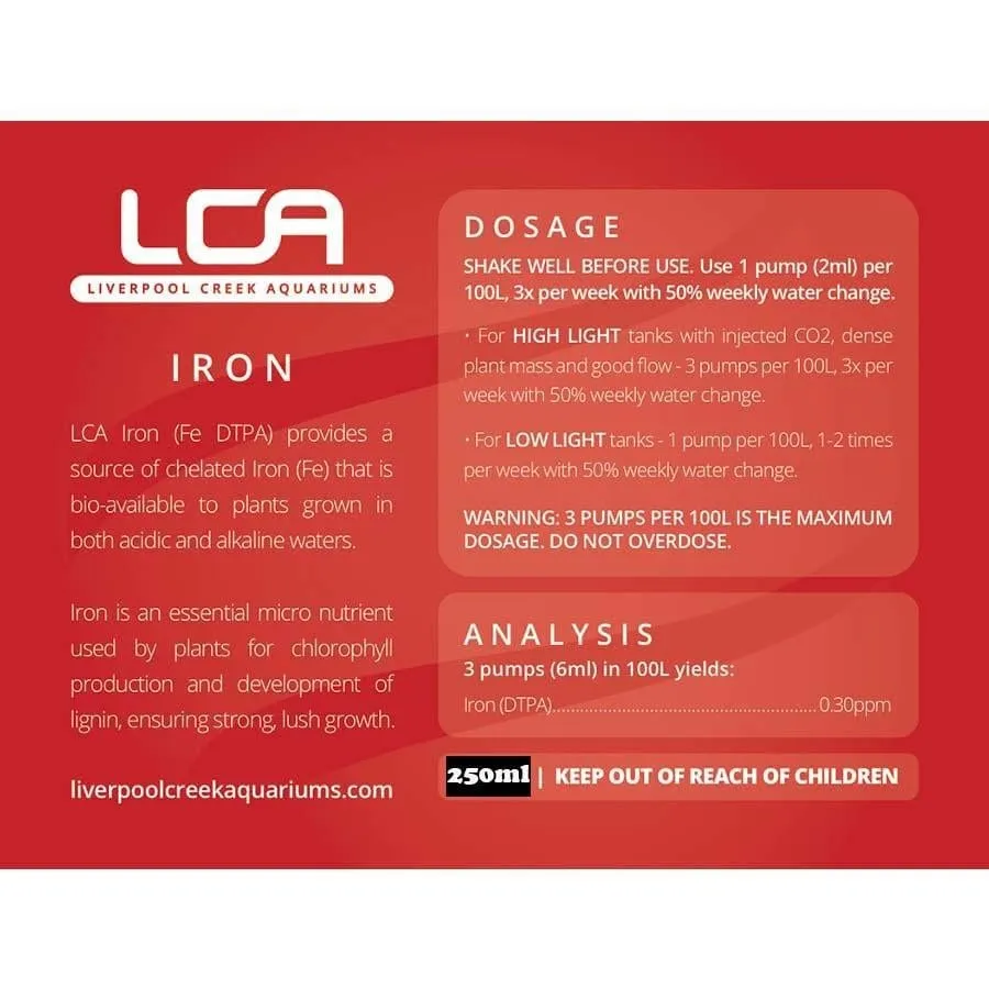 LCA Liquid Fertiliser - Iron 500ml
