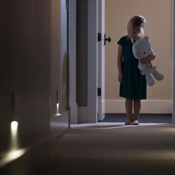 LED Wall-Outlet Coverplate With Built-In Light Sensor - No Batteries Required!