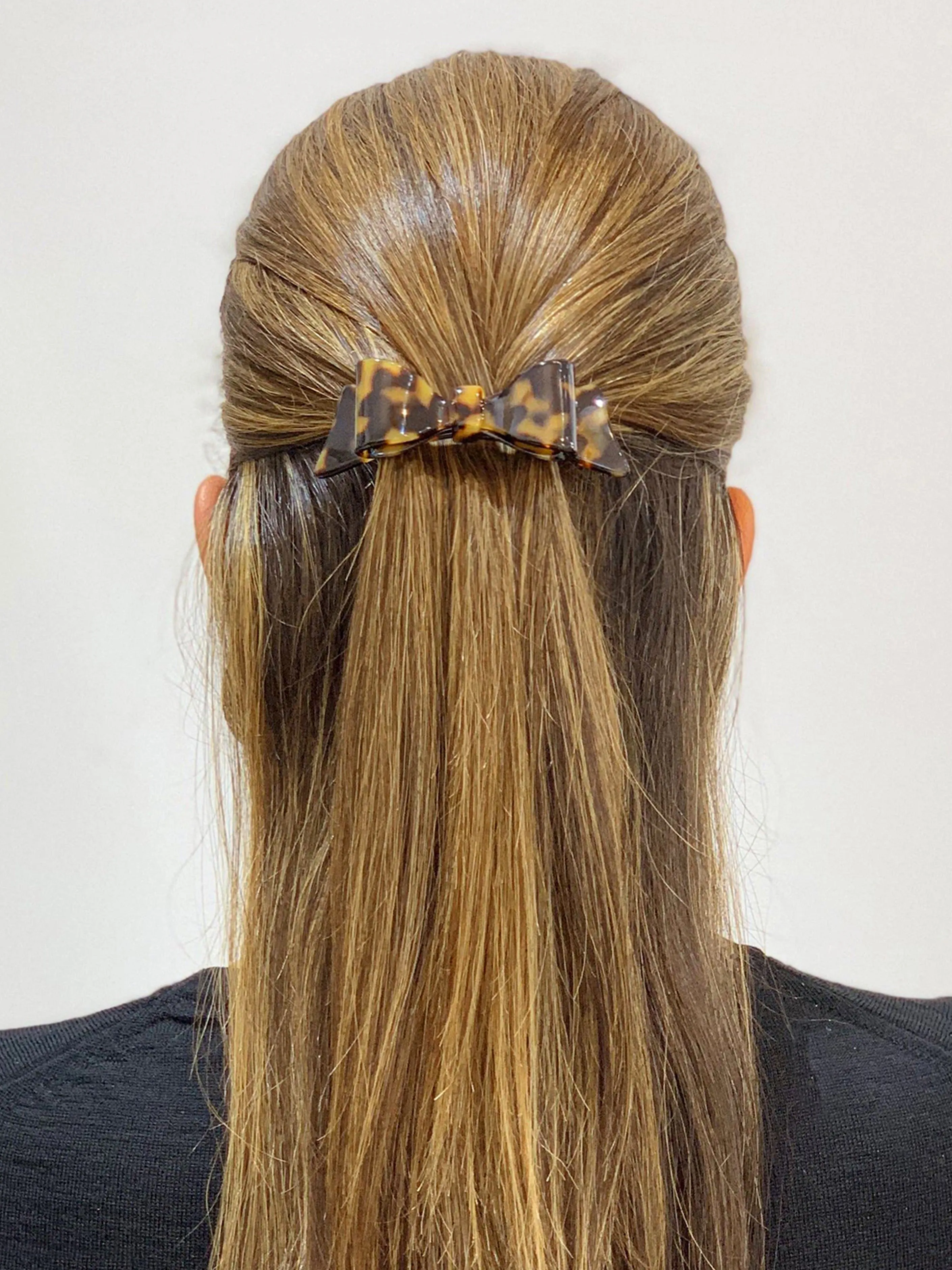 Marielle Small Black Bow Hair Clip