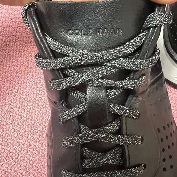 Men’s Cole Haan Zerogrand Perforated Dress Sneakers Shoes Black size 9.5