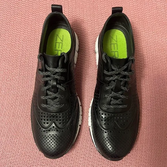 Men’s Cole Haan Zerogrand Perforated Dress Sneakers Shoes Black size 9.5