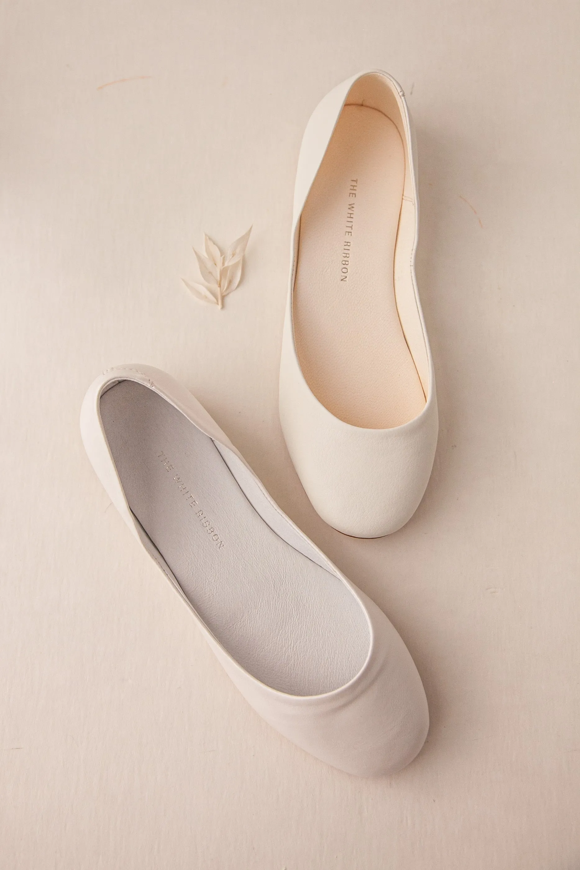 MILA BALLET FLATS – Light Ivory