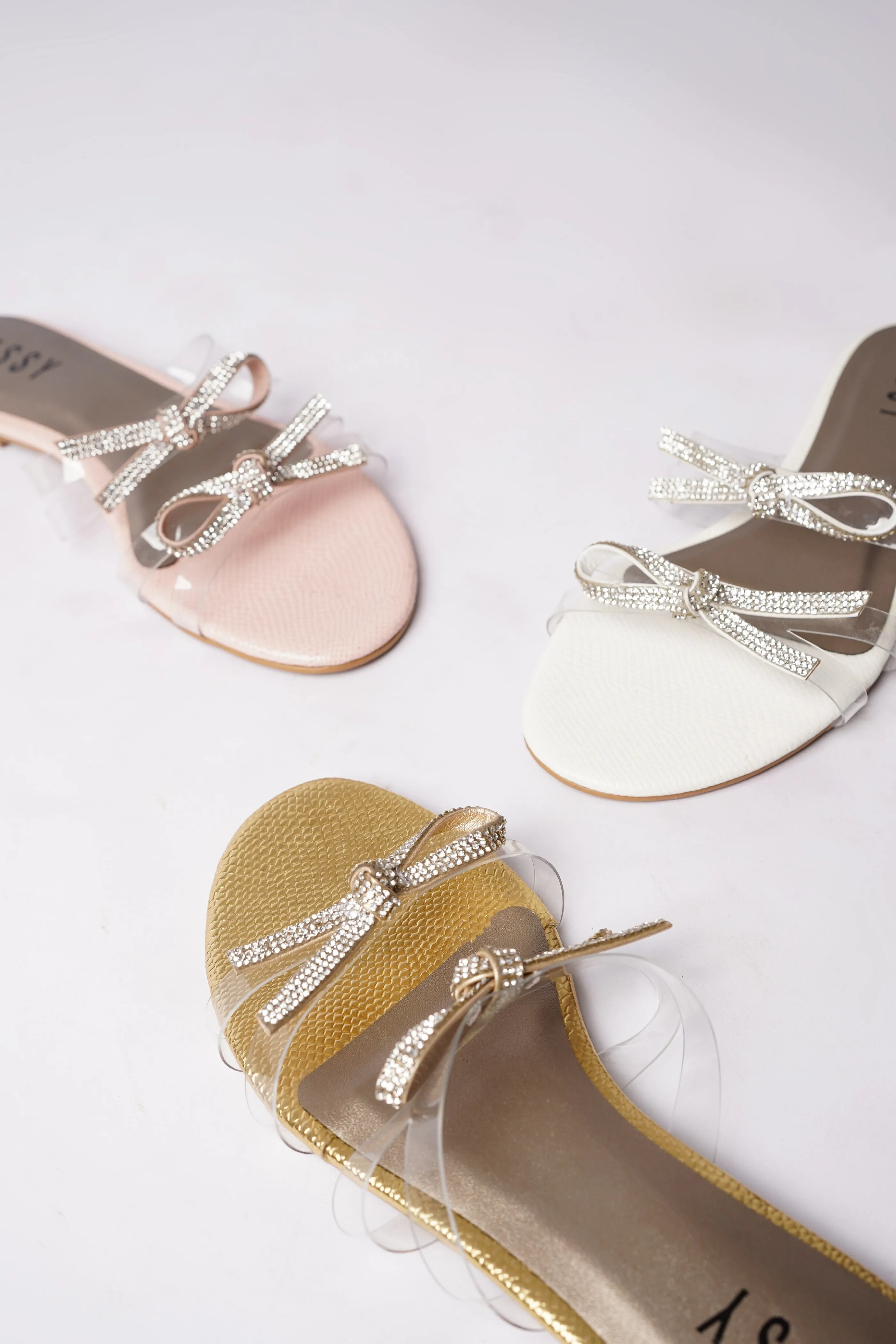 Milano Glass Slipper Pink