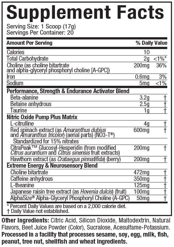 MUSCLETECH SHATTER PRE-WORKOUT
