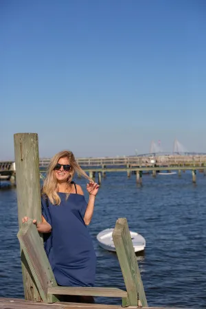 Nauti Navy Mini Coastal Caftan