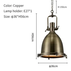 Nautical Industrial Pendant Light