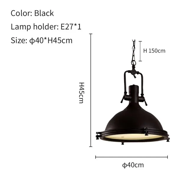 Nautical Industrial Pendant Light
