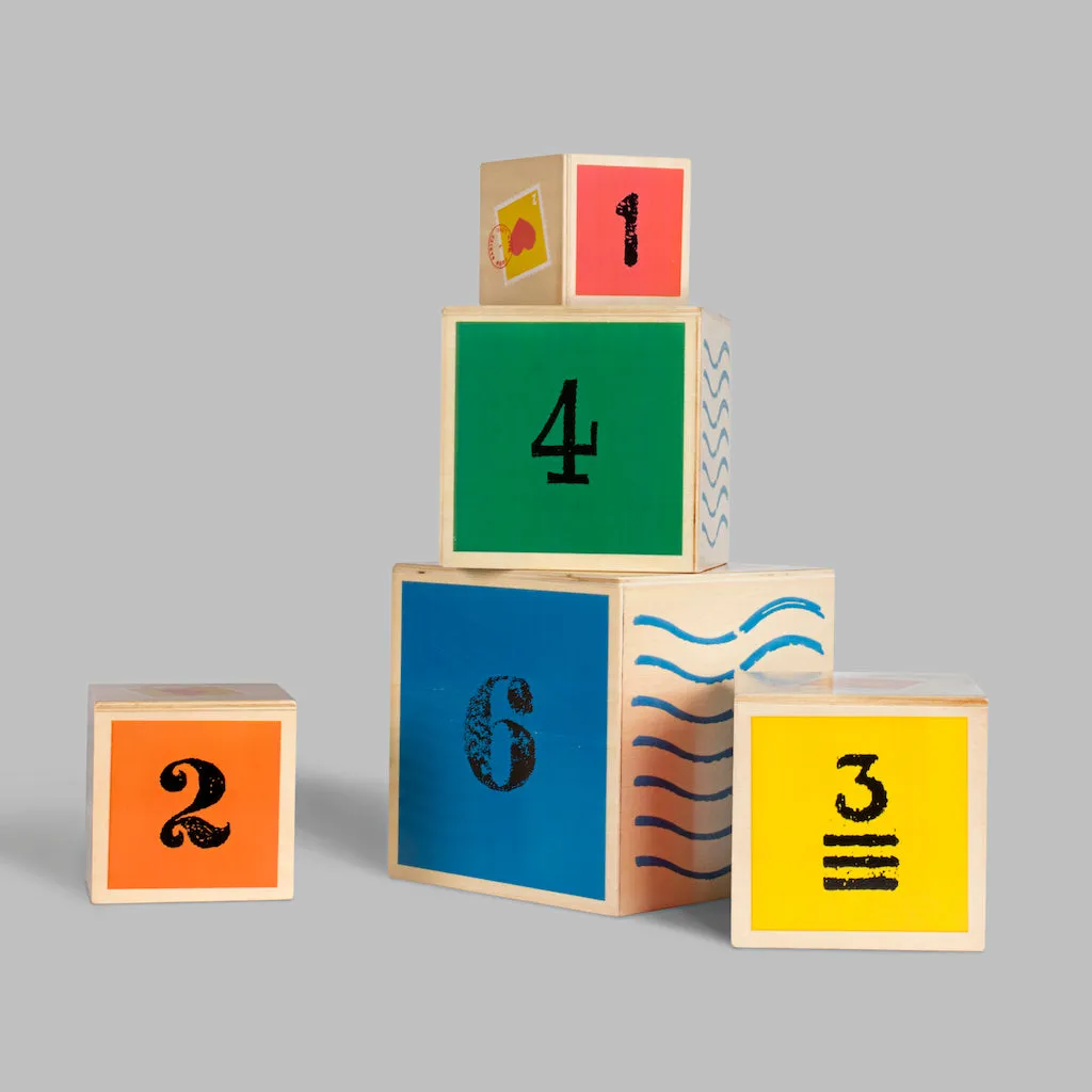 Nautical Nesting Cubes wooden toy