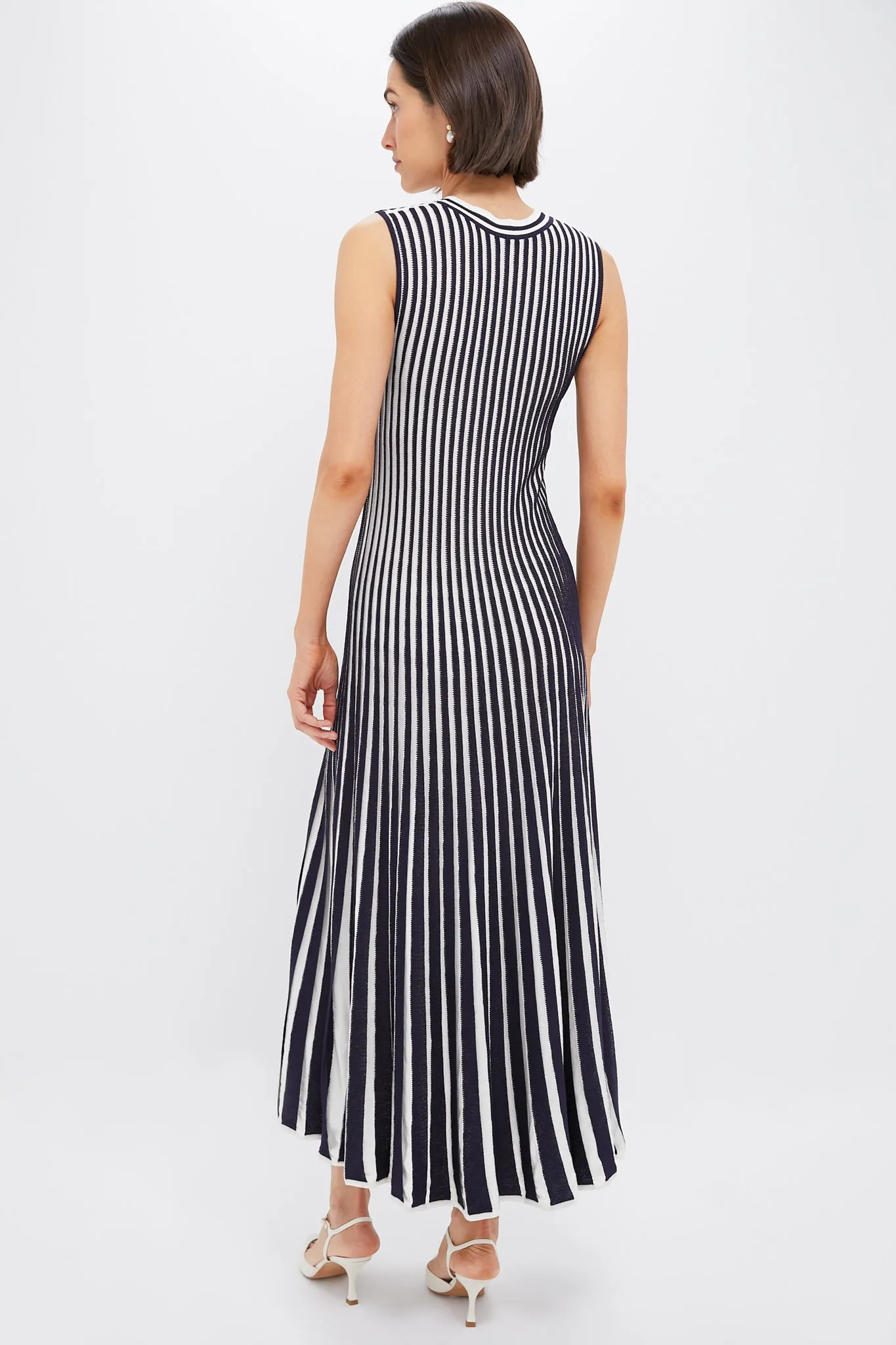 Navy Stripe Knit Amie Dress