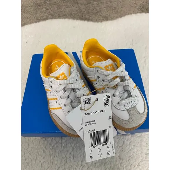 New Adidas Samba Infant Sneakers Size 4