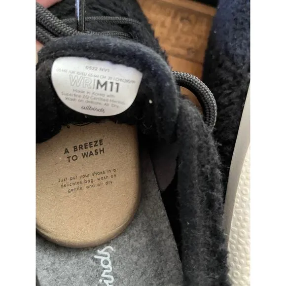 NEW Allbirds Wool Runner Fluff Natural Black Men's Sz 11