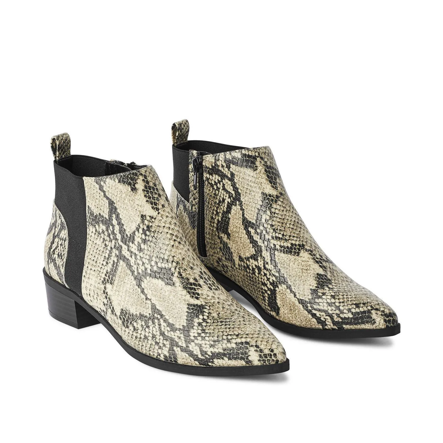 New George Women's Veena Booties in Snake Print, Sz 9