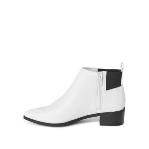 New George Women's Veena Booties in White, Sz 9