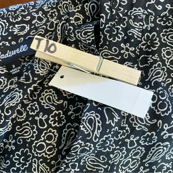 NWT Madewell Cap-Sleeve V-Neck Midi Dress Floral Cupro-Blend True Black size 2