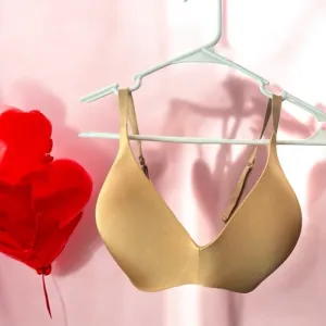 NWT SKIMS Padded No Wires Tan Bra 36 DD
