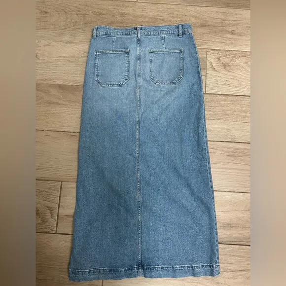 NWT Zara Light Blue Denim Skirt