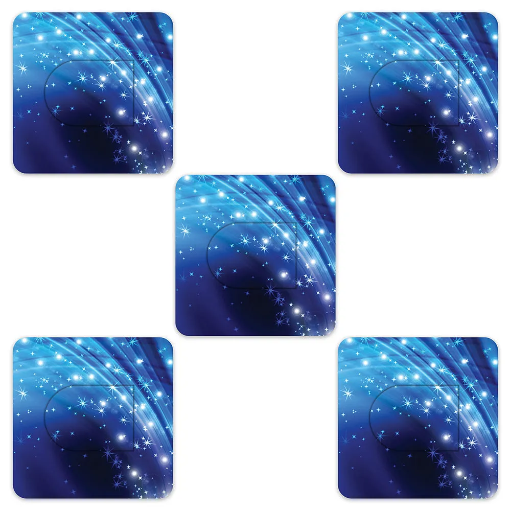 Omnipod Blue Sparkle Design Patches