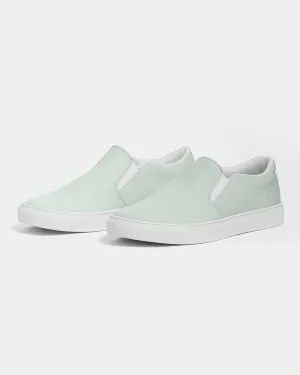 Pale Green Slip-On Canvas Sneakers | Women's | Bright Pale Green | C10M0Y10K0