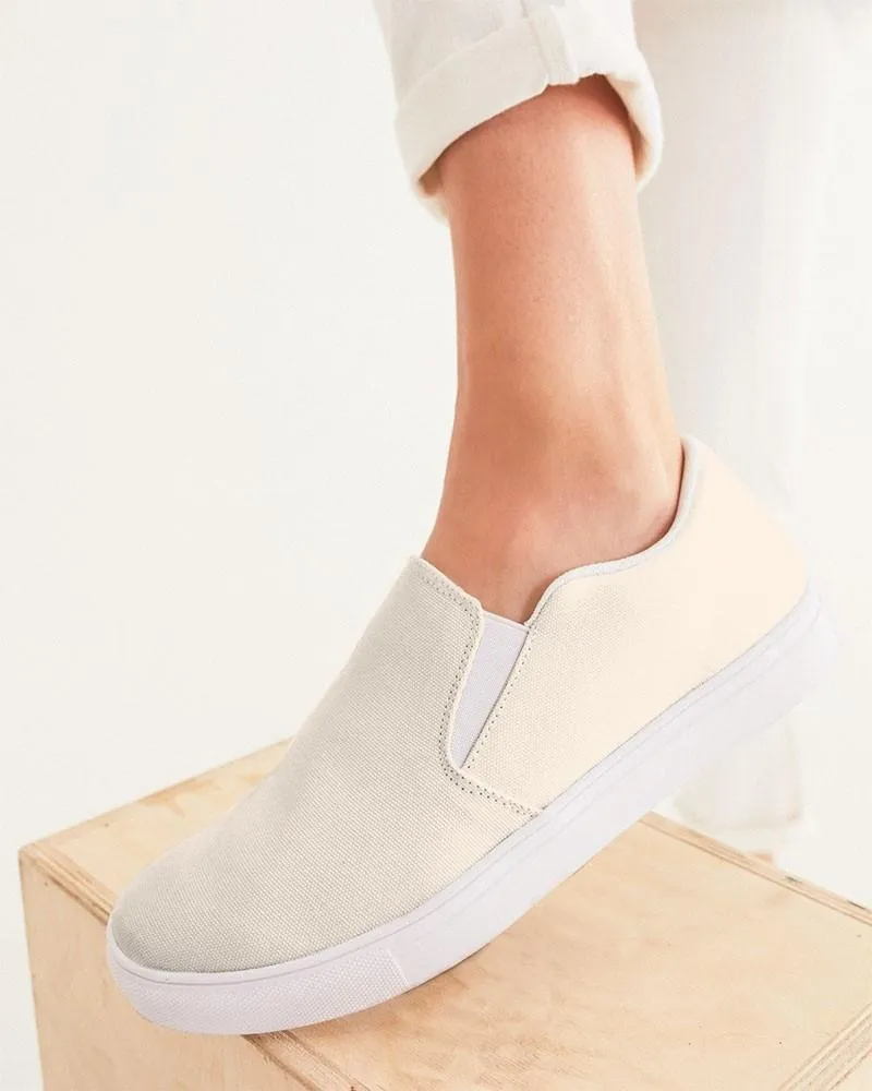 Pale Orange Slip-On Canvas Sneakers | Women's | Bright Pale Orange | C0M5Y10K0