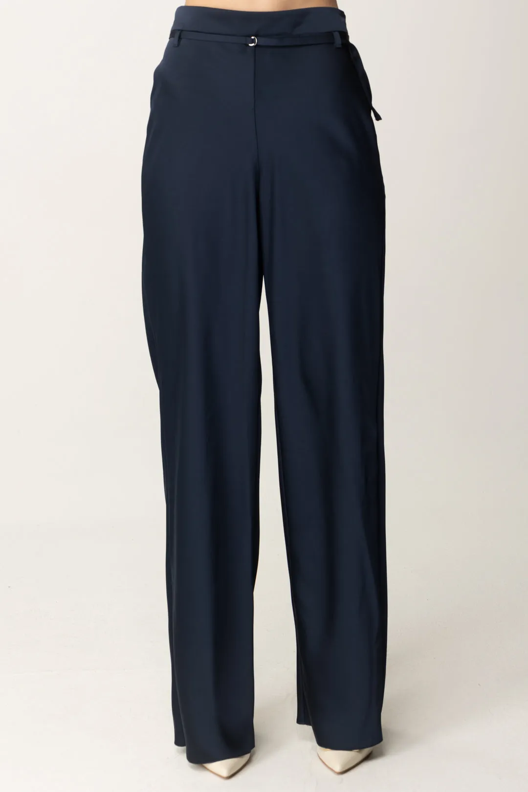 Pantaloni Palazzo con Cinturino