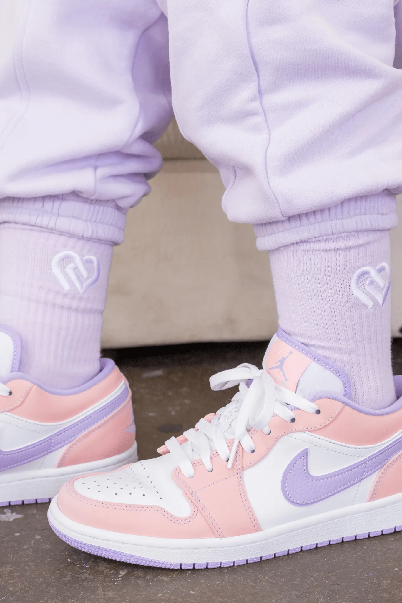 Pastel Lilac Crew CDW Socks