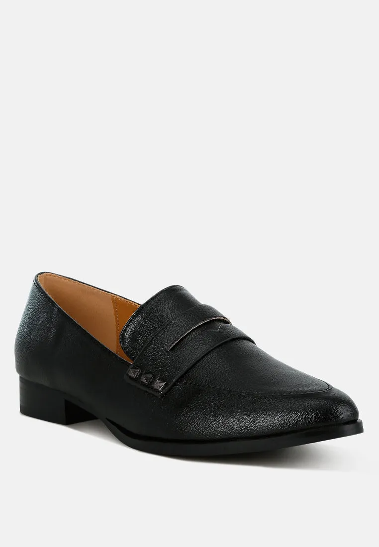 Penny Strap Metallic Loafers By RAG