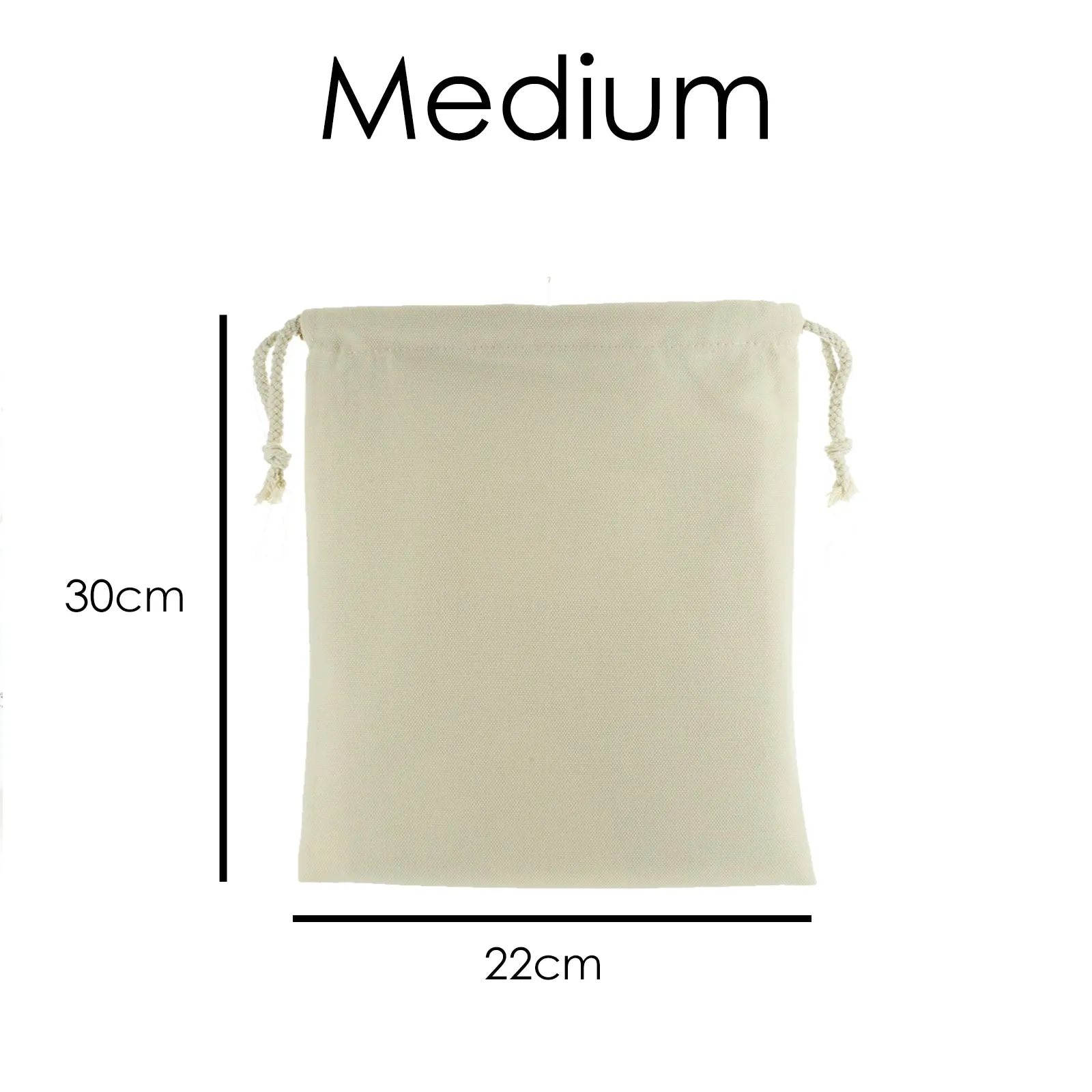 Personalised Canvas Sack with Stylish Text and Flowers Love Message