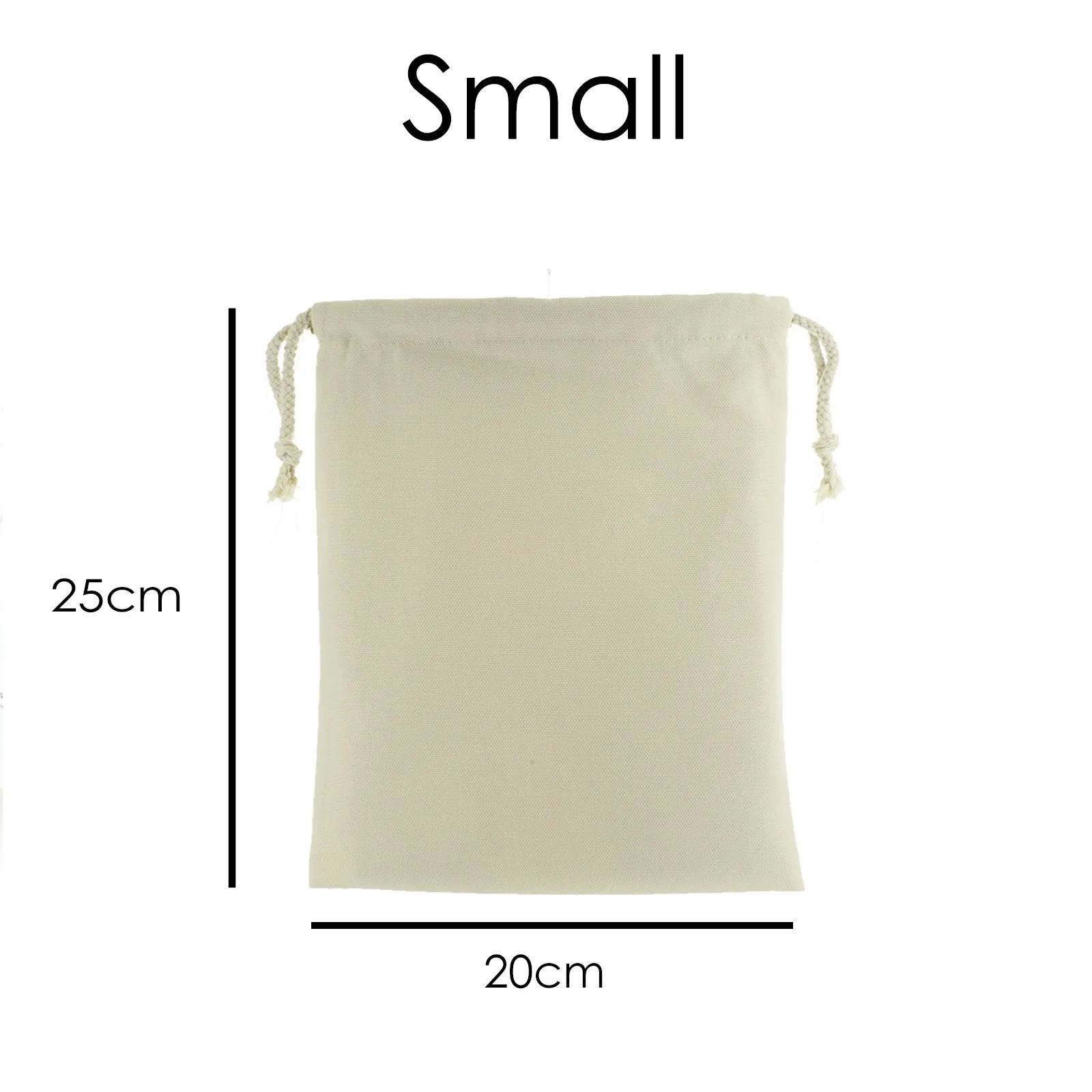 Personalised Canvas Sack with Stylish Text and Flowers Love Message