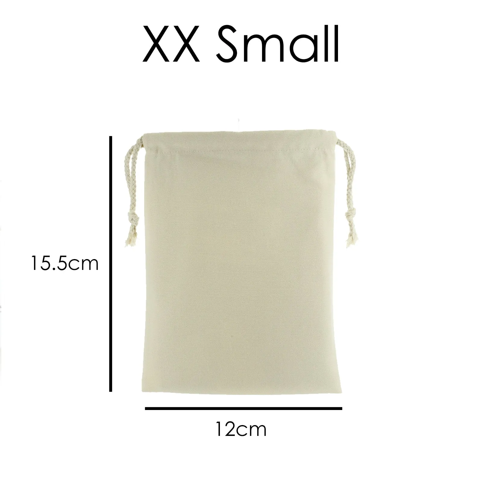 Personalised Canvas Sack with Stylish Text and Flowers Love Message