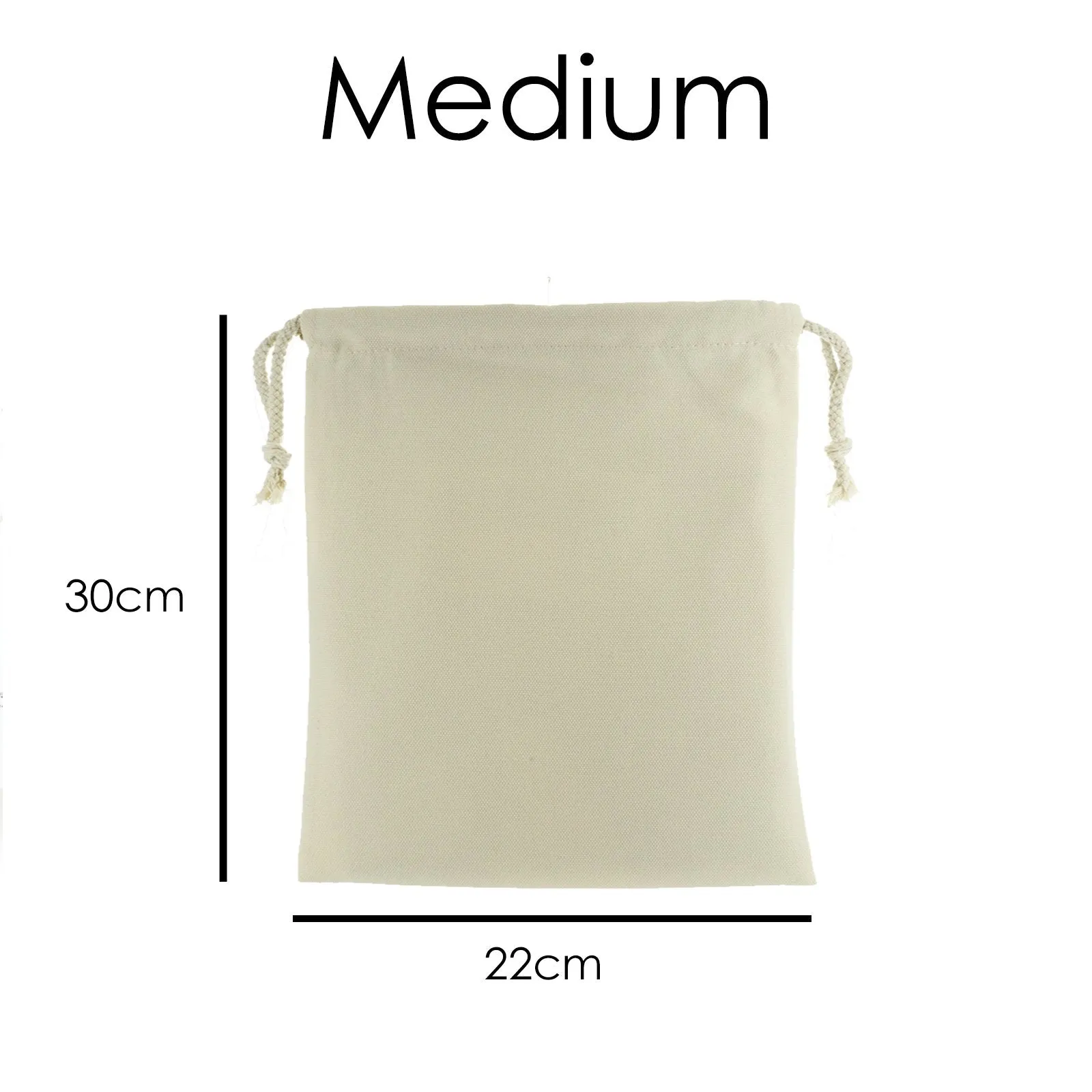 Personalised Canvas Sack with Stylish Text on Knitting Girl and Accessories Pattern