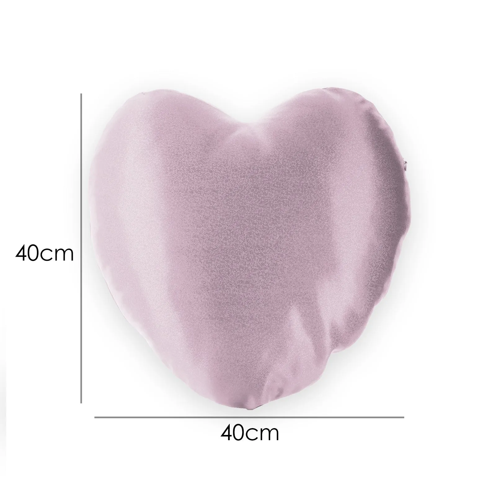 Personalised Glitter Heart Cushion with Stylish Text and Valentine Hearts Print