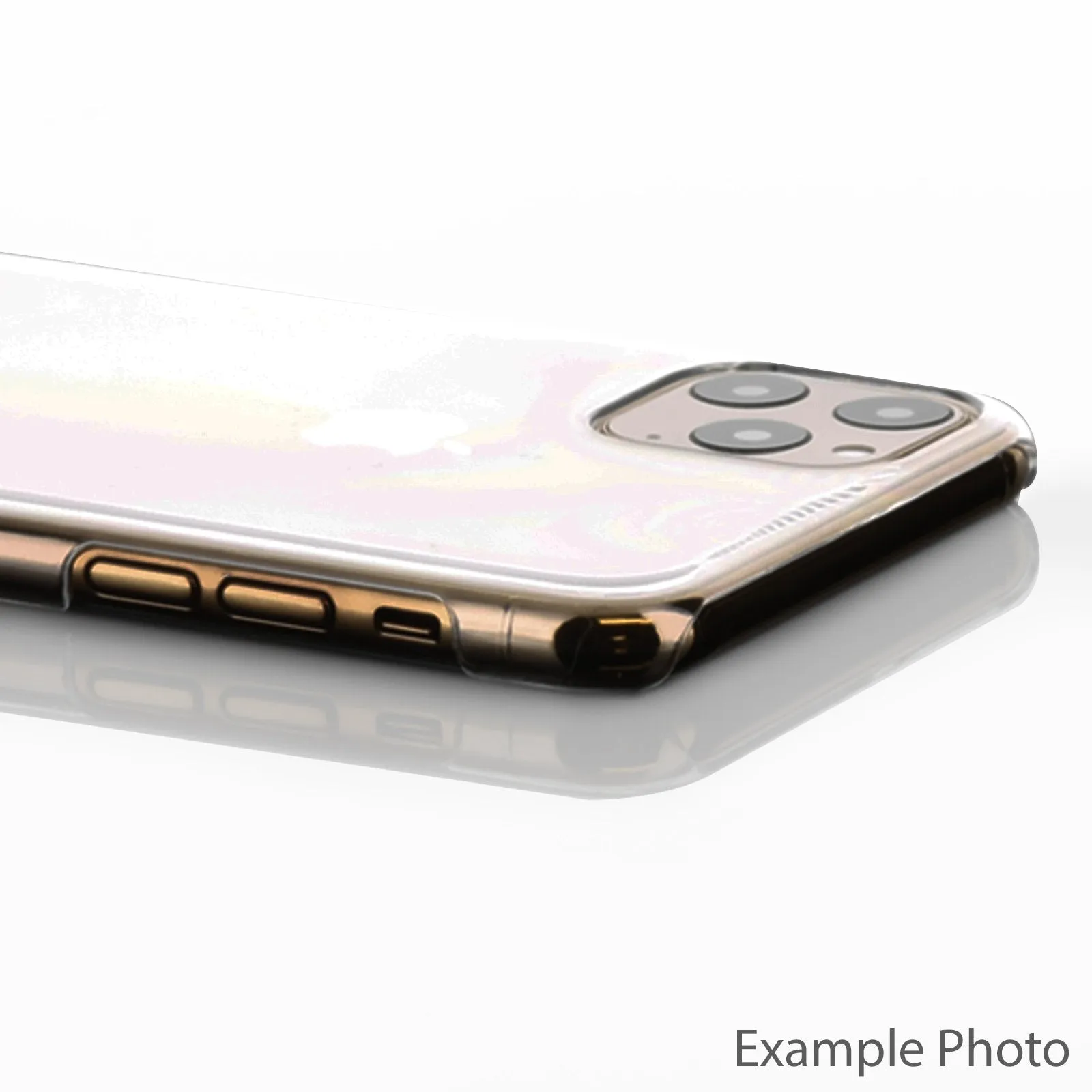 Personalised HTC Phone Hard Case with Stylish Custom Name on Rose Pink Marble