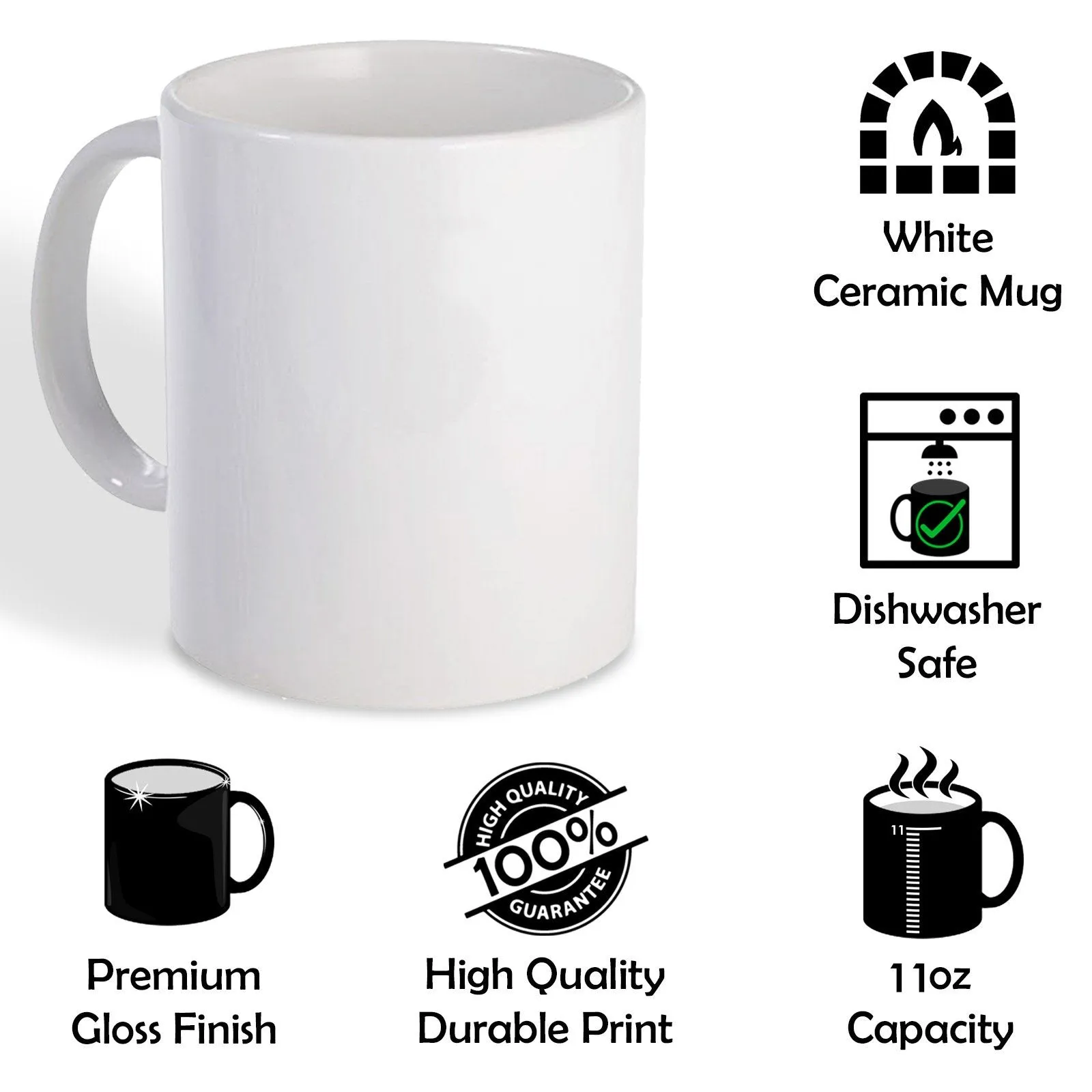 Personalised Mug with Polaroid Photo and Stylish Text