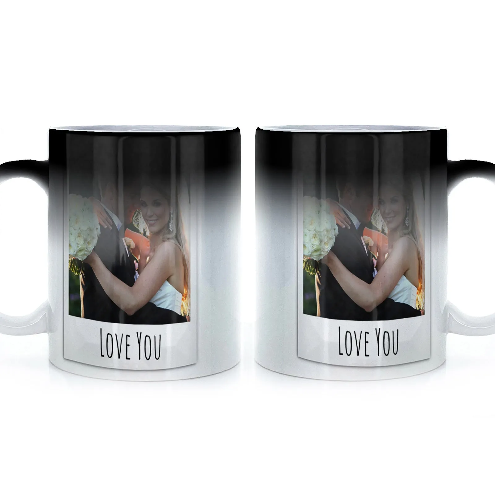 Personalised Mug with Polaroid Photo and Stylish Text